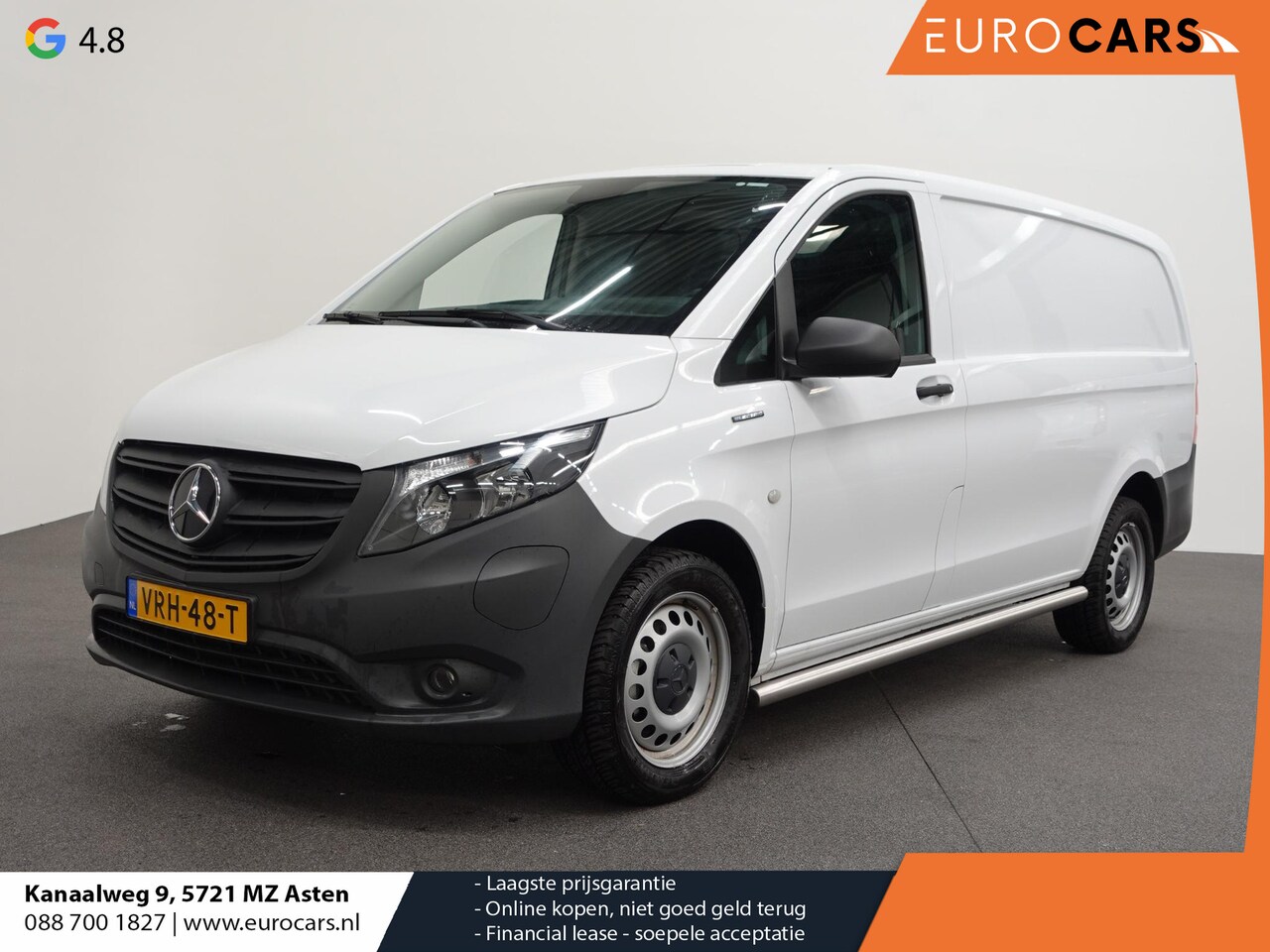 Mercedes-Benz eVito - Lang 66 kWh Automaat Airco Cruise Leder Camera Navigatie - AutoWereld.nl