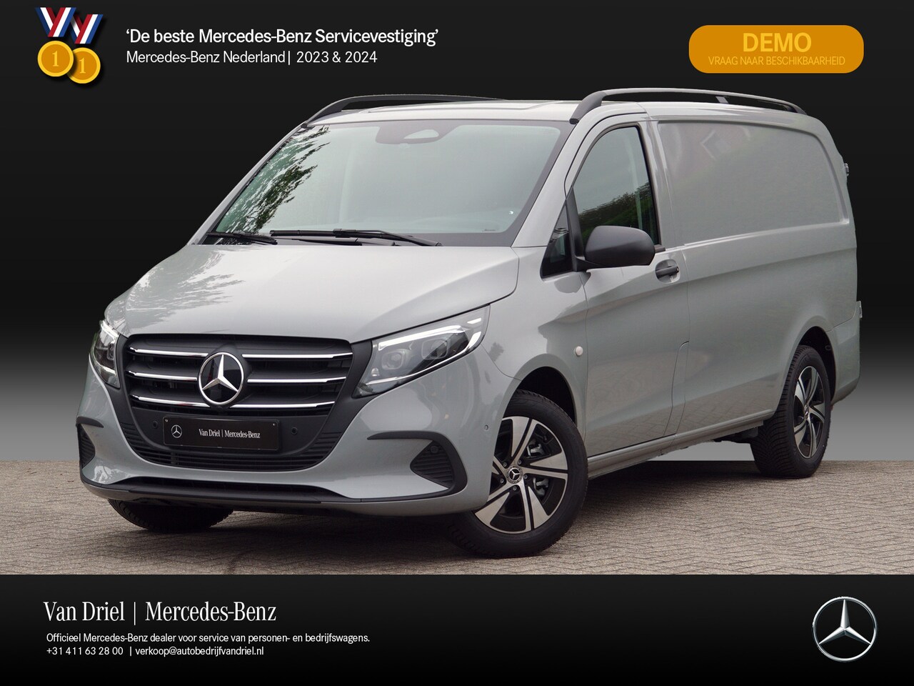 Mercedes-Benz Vito - VITO 116 CDI Lang Pro Facelift | Alpinegrijs | LED Trekhaak Multibeam Stuurverwarming - AutoWereld.nl
