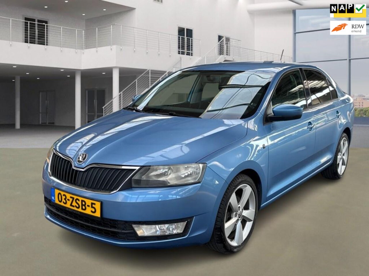 Skoda Rapid - 1.2 TSI Greentech Elegance Businessline/NAVI/PSENSOR/STOELVERW/TREKHAAK/BOEKJES/2XSLEUTELS - AutoWereld.nl