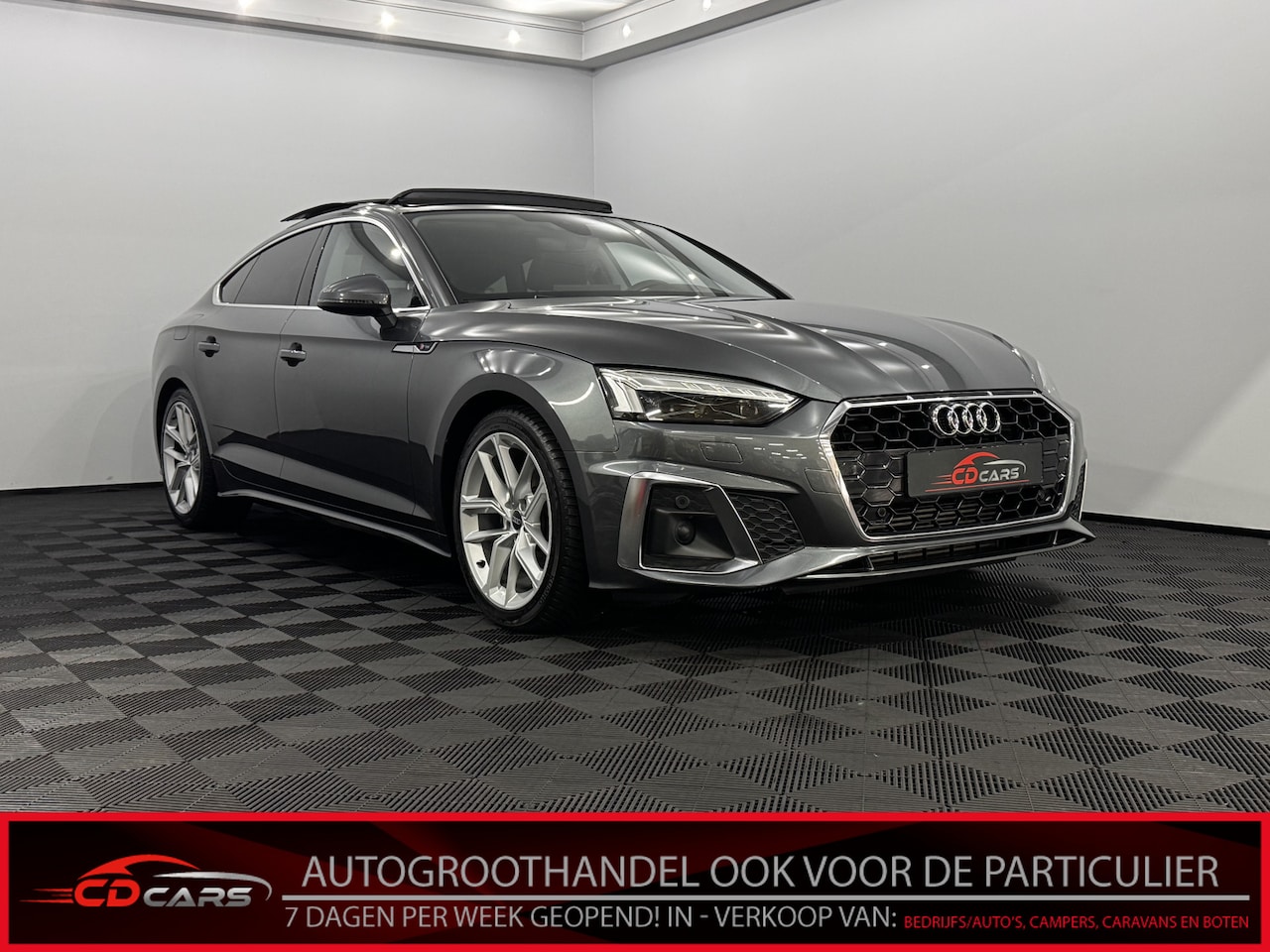 Audi A5 Sportback - 35 TFSI S-line Leder, Pano, Camera, Stoelverwarming, Virtual desk, Elektrische achterklep, - AutoWereld.nl