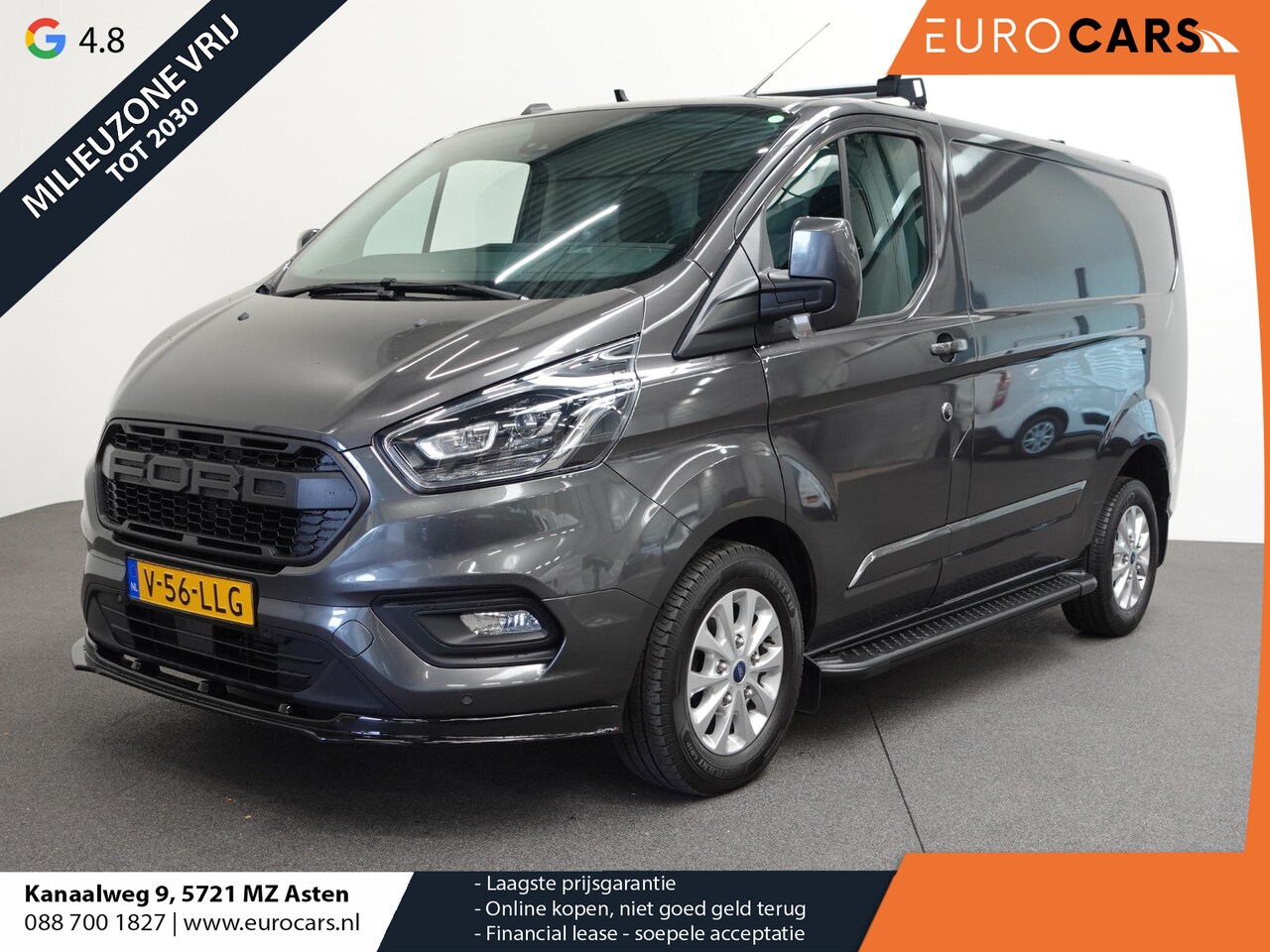 Ford Transit Custom - 170pk Automaat L1H1 Limited Raptor Edition Navigatie Airco Cruise control ACC Parkeersenso - AutoWereld.nl