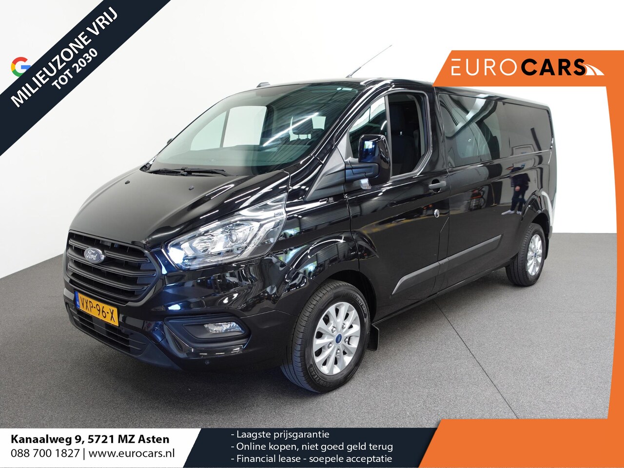 Ford Transit Custom - 300 2.0 TDCI L2H1 Trend Automaat Dubbele Cabine Airco Navi Cruise Camera Trekhaak - AutoWereld.nl