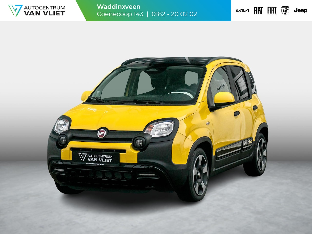 Fiat Panda - Hybrid Pandina | Airco | Cruise | Priv Glass | Dakrails | 15" | PDC | Apple Carply | Bicol - AutoWereld.nl