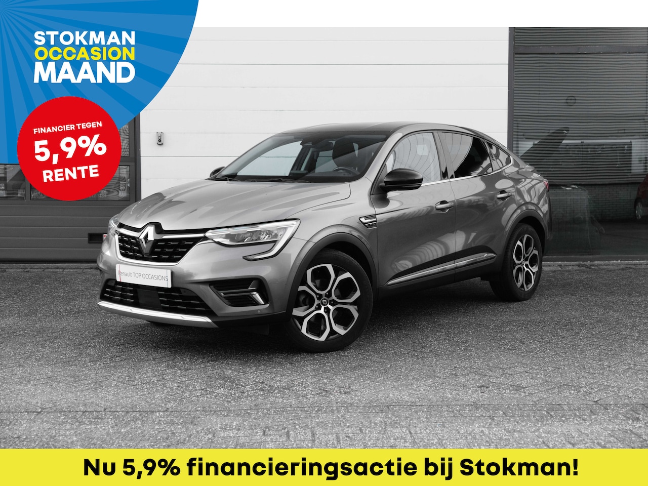Renault Arkana - 1.6 E-Tech Hybrid 145 PK Intens | Dark metal dak | Camera achter | LM Velgen | Sensoren vo - AutoWereld.nl