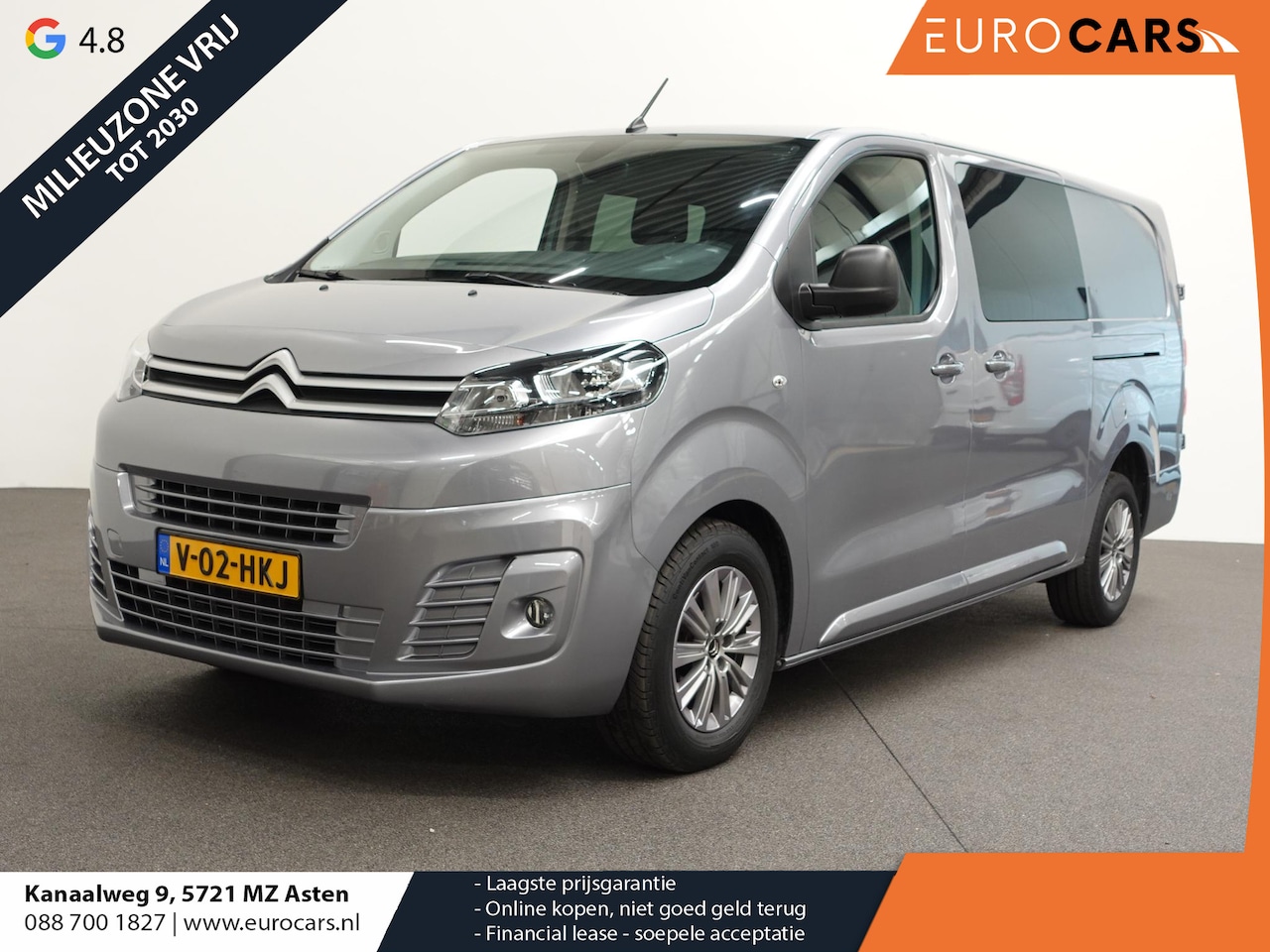 Citroën Jumpy - 145PK Automaat L3 Dubbele cabine 2x Schuifdeur 5-zits Airco Cruise control - AutoWereld.nl