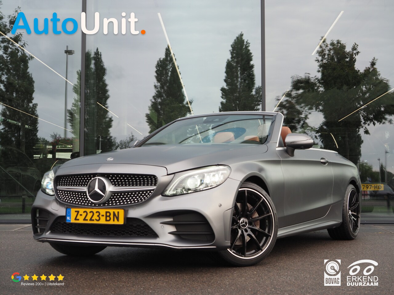 Mercedes-Benz C-klasse Cabrio - 200 4MATIC AMG Designo | Airscarf | Virtual Cockpit | Carplay | 360 | Multibeam | Hybride - AutoWereld.nl