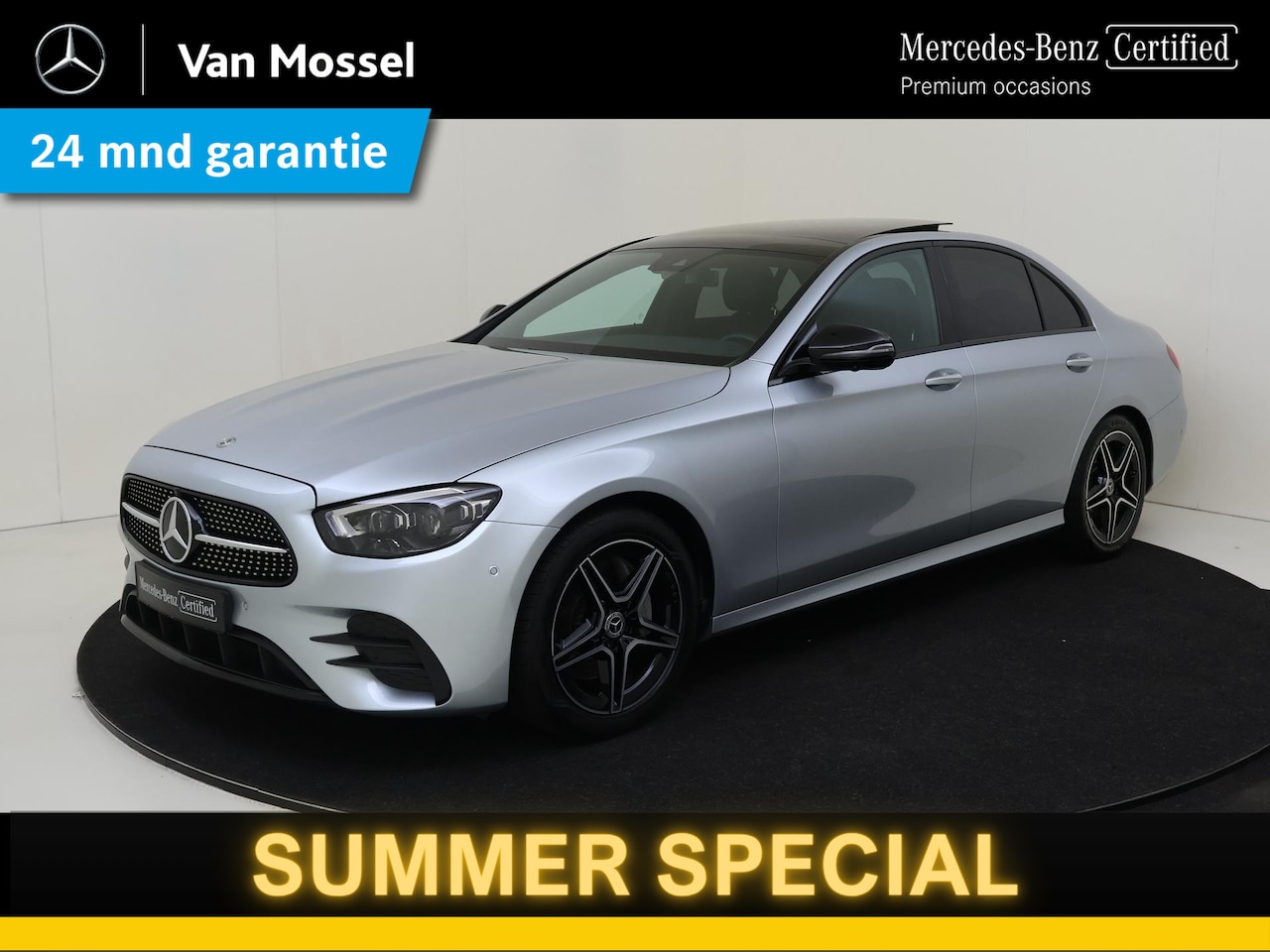 Mercedes-Benz E-klasse - 200 Business Solution AMG / Stoelverwarming / Achteruitrijcamera / Night-Pakket / Panorama - AutoWereld.nl