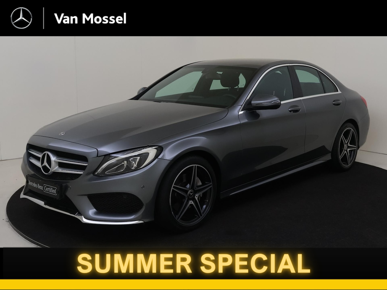 Mercedes-Benz C-klasse - 180 Sport Edition AMG Exterieur / Parkeer Camera / Elektr. Spiegels / Semi Elektrische Sto - AutoWereld.nl