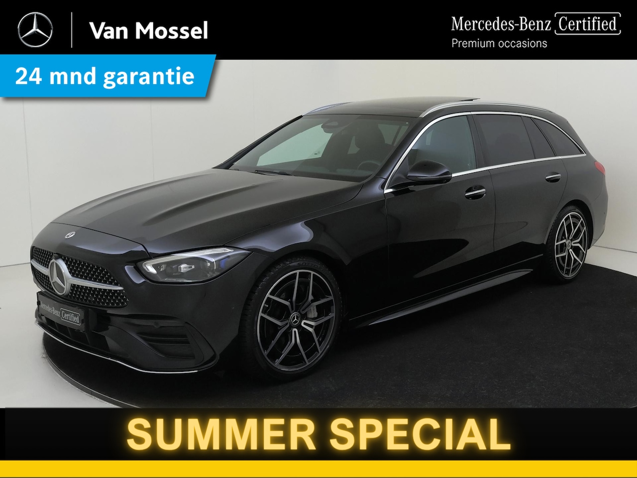 Mercedes-Benz C-klasse Estate - 180 AMG Line / Panoramadak/ 19 inch/ Digital Light - AutoWereld.nl