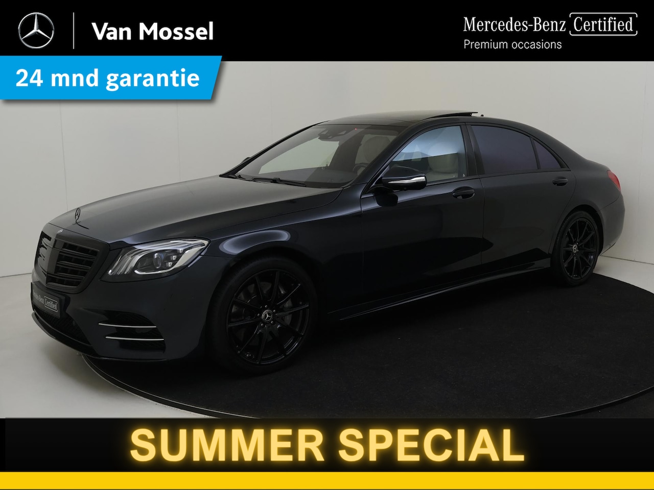 Mercedes-Benz S-klasse - 560 e Lang Premium Plus /AMG /Panoramadak / Night pakket/ Rijassistentiepakket plus - AutoWereld.nl