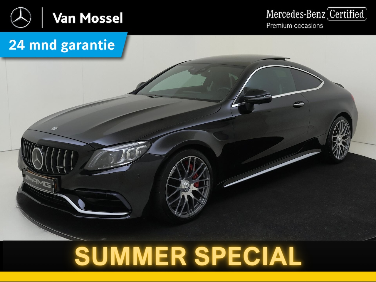 Mercedes-Benz C-klasse Coupé - 63 AMG / Panoramadak/ Rijassistentiepakket/ Carbon/ Head Up/ 20 inch/ - AutoWereld.nl