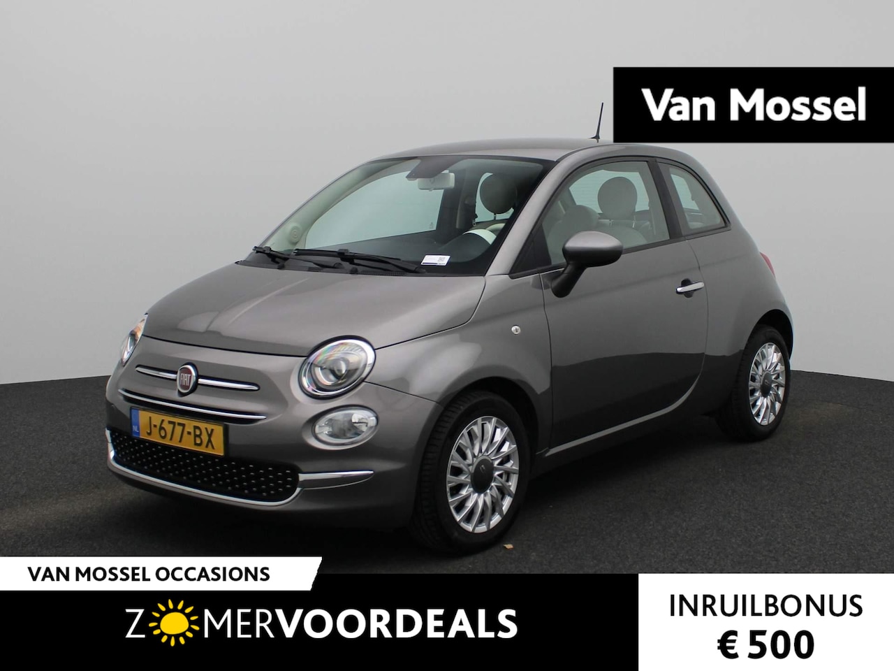 Fiat 500 - 1.0 Hybrid Lounge | NAVIGATIE | CLIMATE CONTROL | BLEUTOOTH | - AutoWereld.nl