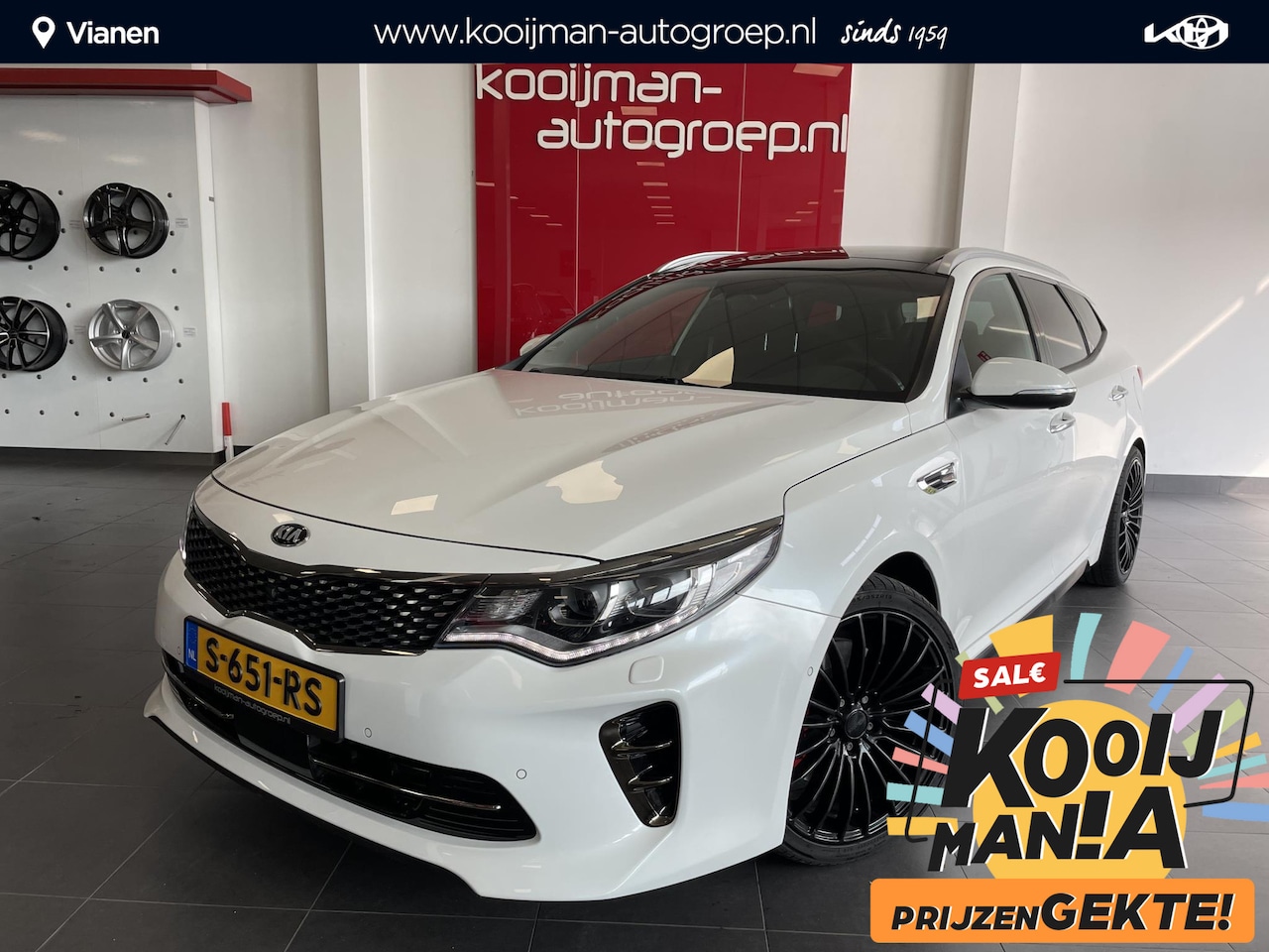 Kia Optima Sportswagon - 2.0 T-GDi GT 2.0 T-GDi GT ,Panoramisch schuifdak ,245PK! ,360° en achteruitrij camera ,Harman Kardon Pr - AutoWereld.nl