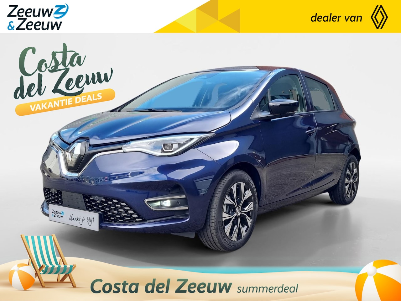 Renault Zoe - R135 Evolution 52 kWh * Nu op voorraad bij Zeeuw & Zeeuw * nieuwe auto  * hoge korting * - AutoWereld.nl