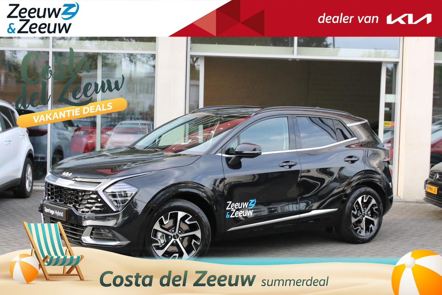 Kia Sportage - 1.6 T-GDi Hybrid DynamicPlusLine | Navi | Camera | Stoelverwarming | Privacy glass | Clima - AutoWereld.nl