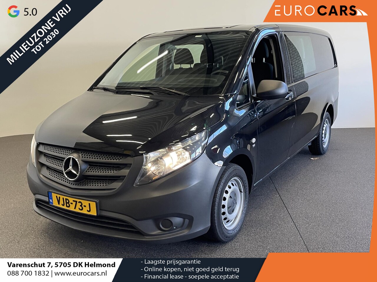 Mercedes-Benz Vito - Lang Dubbele Cabine Comfort Navigatie Airco Trekhaak - AutoWereld.nl
