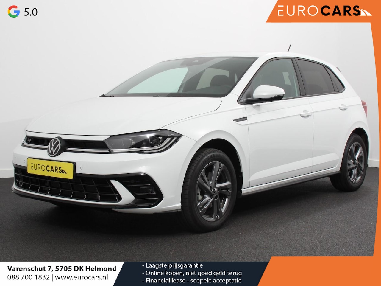 Volkswagen Polo - 1.0 TSI DSG R-Line Navigatie Apple Carplay/Android Auto Adaptive Cruise Control Parkeersen - AutoWereld.nl