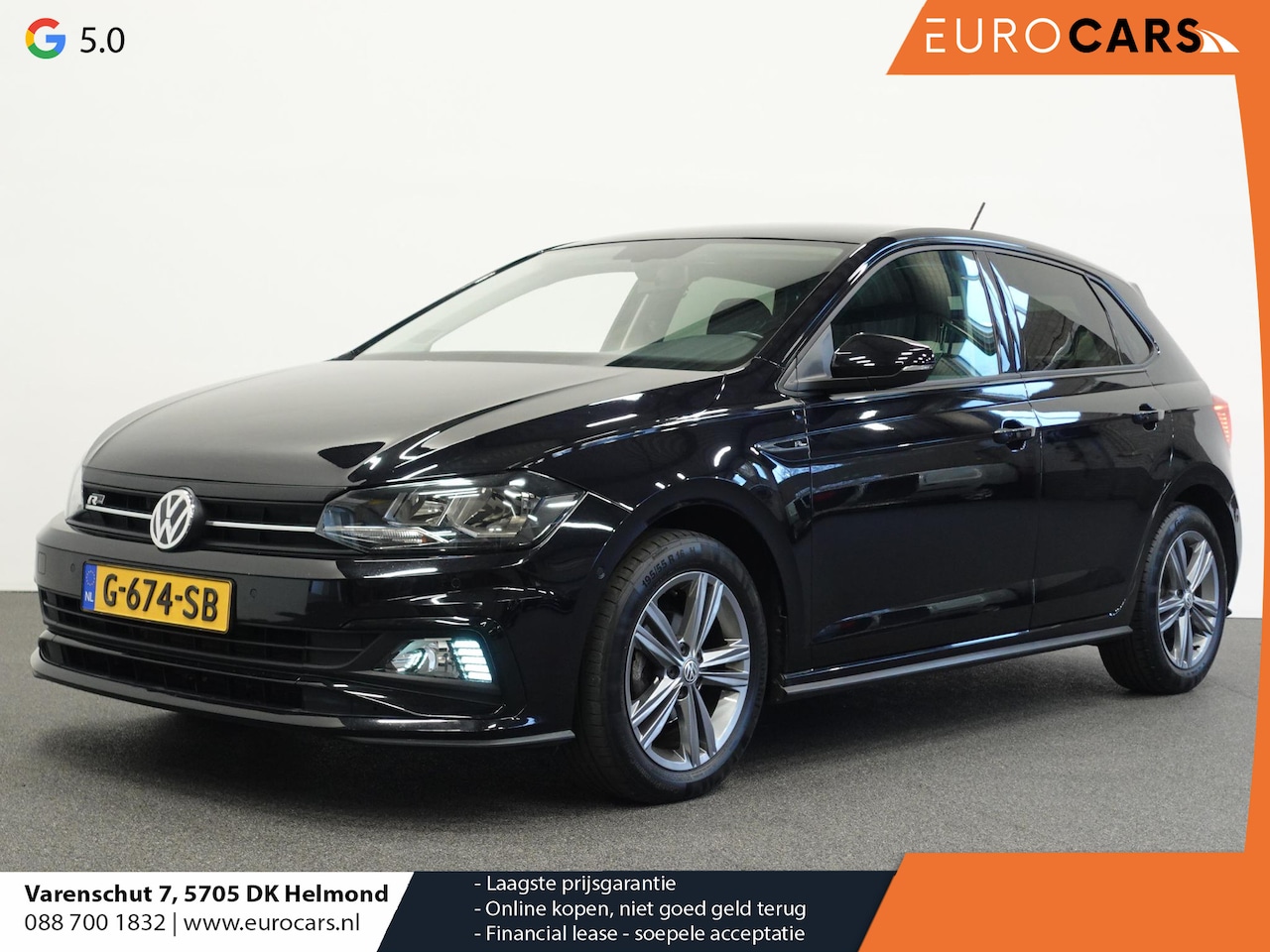 Volkswagen Polo - 1.0 TSI Highline R-Line Airco ECC Navi 17" LM Velgen PDC VA Carplay - AutoWereld.nl