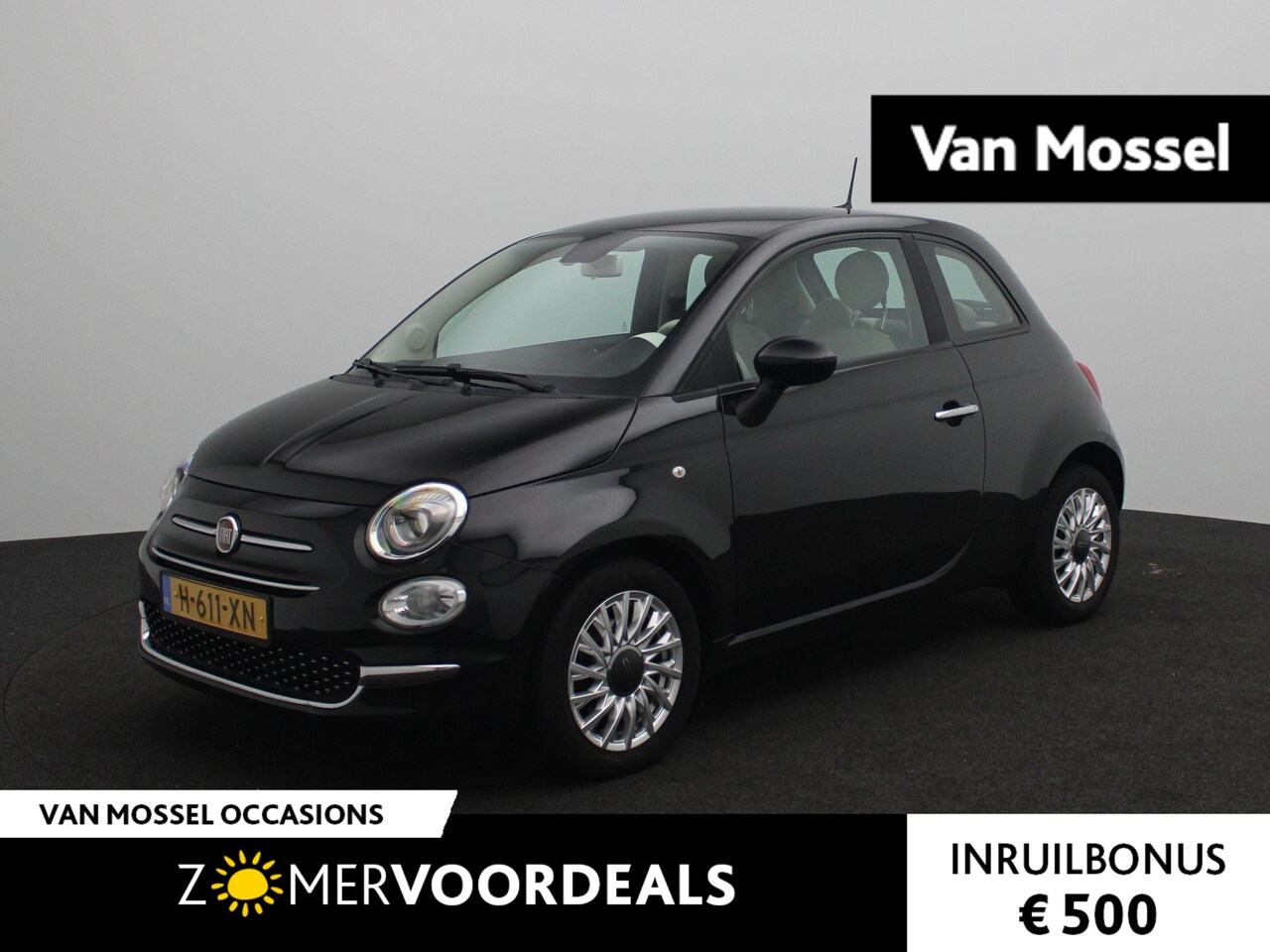 Fiat 500 - 1.0 Hybrid Lounge | Navigatie | Cruise control | Parkeersensoren - AutoWereld.nl