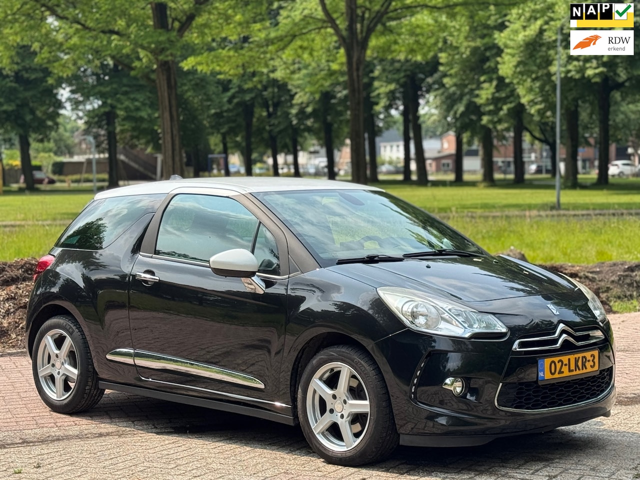 Citroën DS3 - 1.6 So Chic Clima | Zwart | Cruise | NAP - AutoWereld.nl