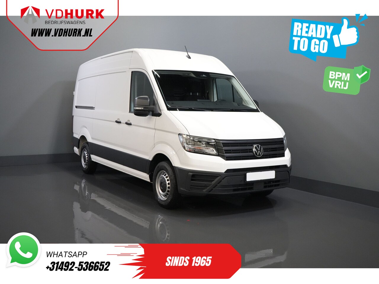 Volkswagen Crafter - 35 2.0 TDI 140 pk DSG Aut. L3H3 BPM VRIJ! Betimmering/ LED/ Virtual Cockpit/ Camera/ Cruis - AutoWereld.nl