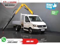 Volkswagen Crafter - 50 165 pk Effer 352S Kraan/ Crane/ Kran/ Autokran/ PTO/ Open laadbak/ Dubbel Lucht