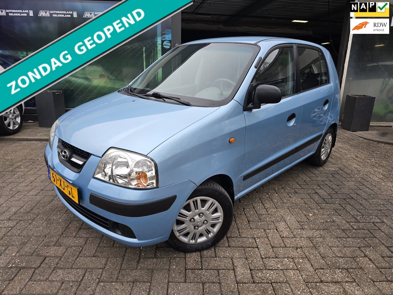 Hyundai Atos - 1.1i Active Young | 12MND GARANTIE | NW APK | ELEC RAMEN | - AutoWereld.nl