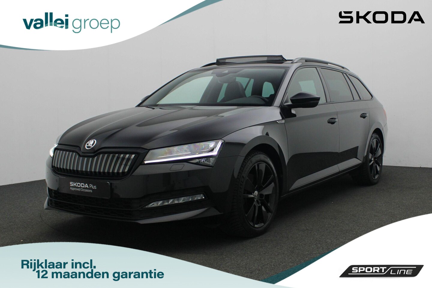 Skoda Superb Combi - 1.4 TSI 218 pk DSG iV Sportline Business | Panoramadak | Matrix LED | Leder/alcantara | Ge - AutoWereld.nl