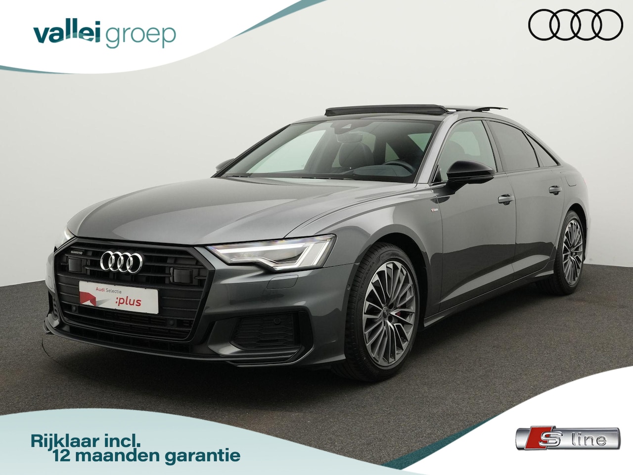 Audi A6 Limousine - Pro Line S Competition 55 TFSI e 367 pk S-tronic quattro | Pano | Trekhaak | Head-up displ - AutoWereld.nl