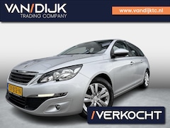 Peugeot 308 SW - 1.6 BlueHDI Active ✓Navigatie ✓Climate ✓Cruise ✓Trekhaak ✓Parkeersensoren ✓Lichtmetaal