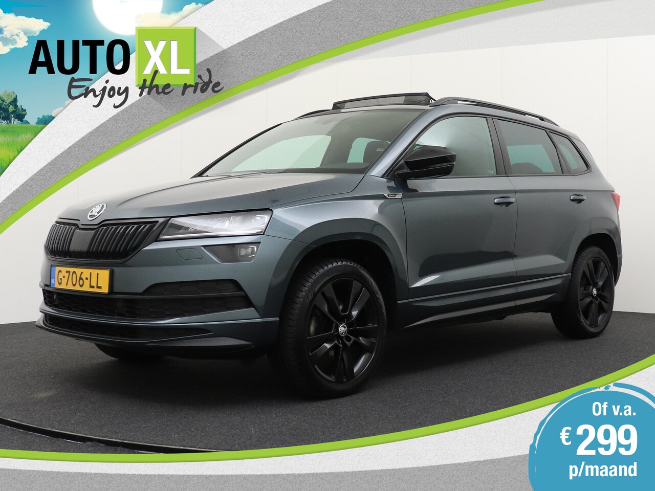 Skoda Karoq - 1.5 TSI 150 PK Aut. Sportline Pano-dak Digi. Dash. Canton 1 - AutoWereld.nl