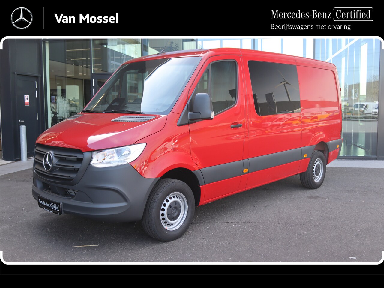 Mercedes-Benz Sprinter - 317 CDI L2 Pro Dubbele Cabine |NAVI/MBUX/AIRCO/3500KG AHW |Certified . - AutoWereld.nl