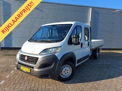 Fiat Ducato - 35H 2.3 MultiJet L3H1 DC 6 Zitplaatsen, prijs is ex btw, trekhaak, Open laadbak, Pick-up,