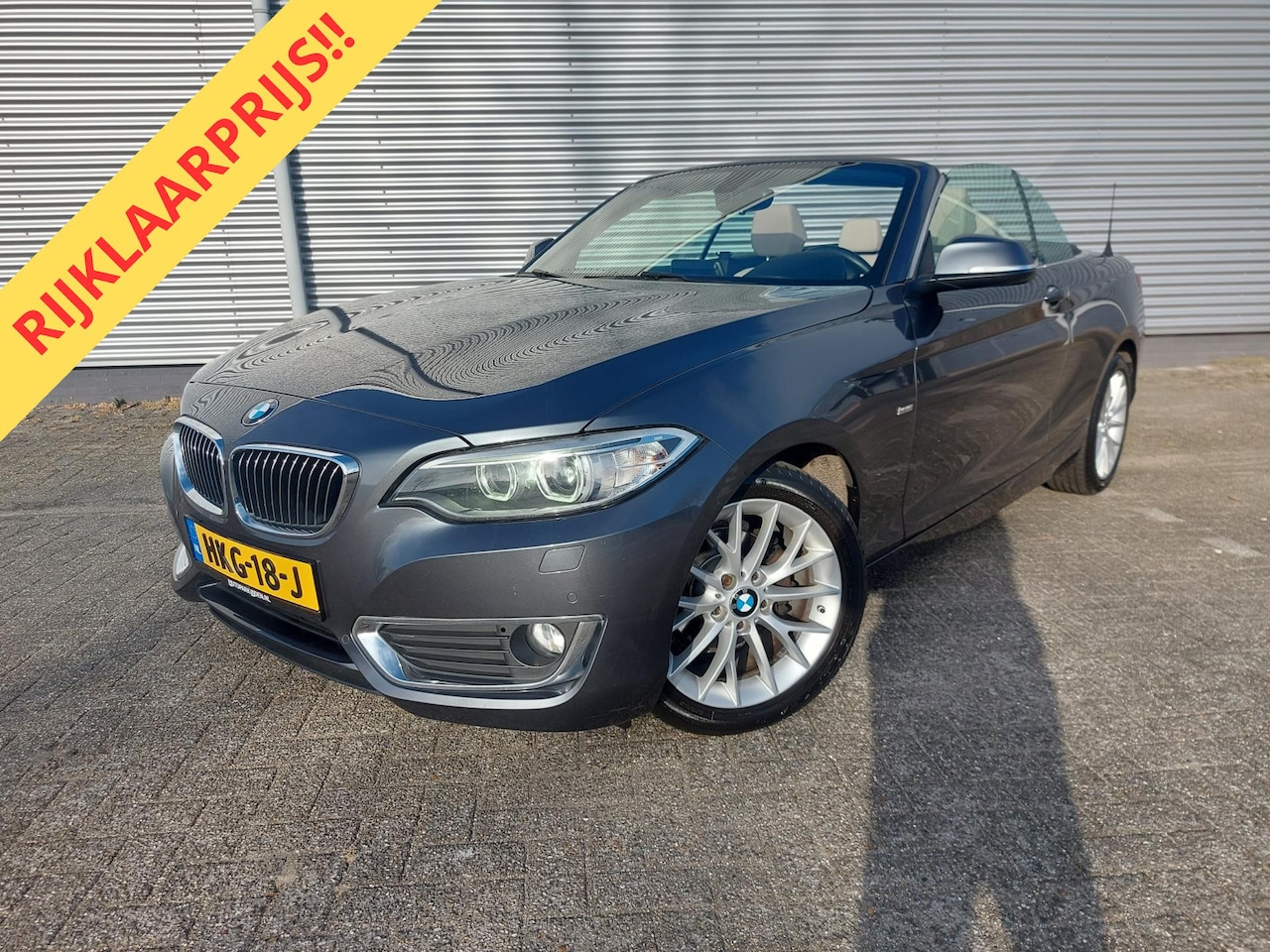 BMW 2-serie Cabrio - 218i High Executive 218i High Executive, airco,navigatie,stoelverwarming,parkeersensoren,cruisecontrol, - AutoWereld.nl