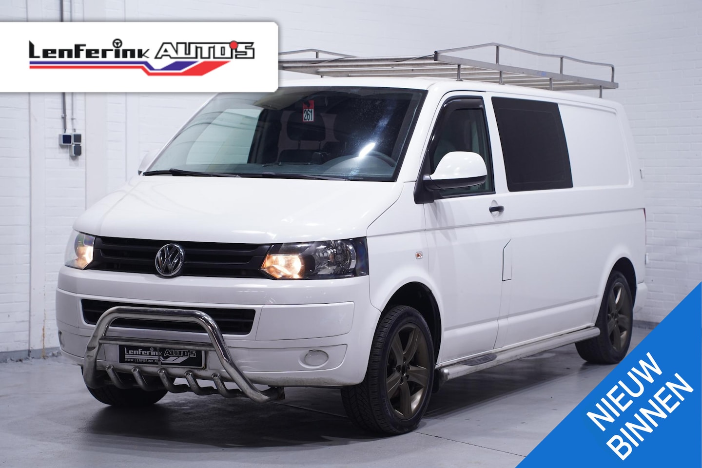 Volkswagen Transporter - 2.0 TDI 140 pk Dubbel Cabine 6-Zits Airco, Camera Imperiaal, Trekhaak, 17" LMV, Cruise con - AutoWereld.nl