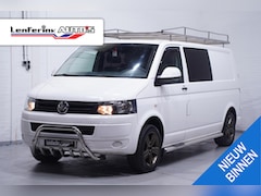 Volkswagen Transporter - 2.0 TDI 140 pk Dubbel Cabine 6-Zits Airco, Camera Imperiaal, Trekhaak, 17" LMV, Cruise con
