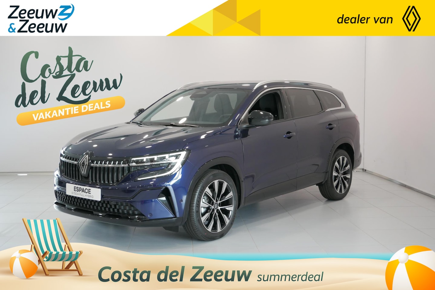 Renault Espace - E-Tech full hybrid 200 techno 7p. Renault Espace E-Tech Hybrid 200 techno 7p. Uit voorraad - AutoWereld.nl