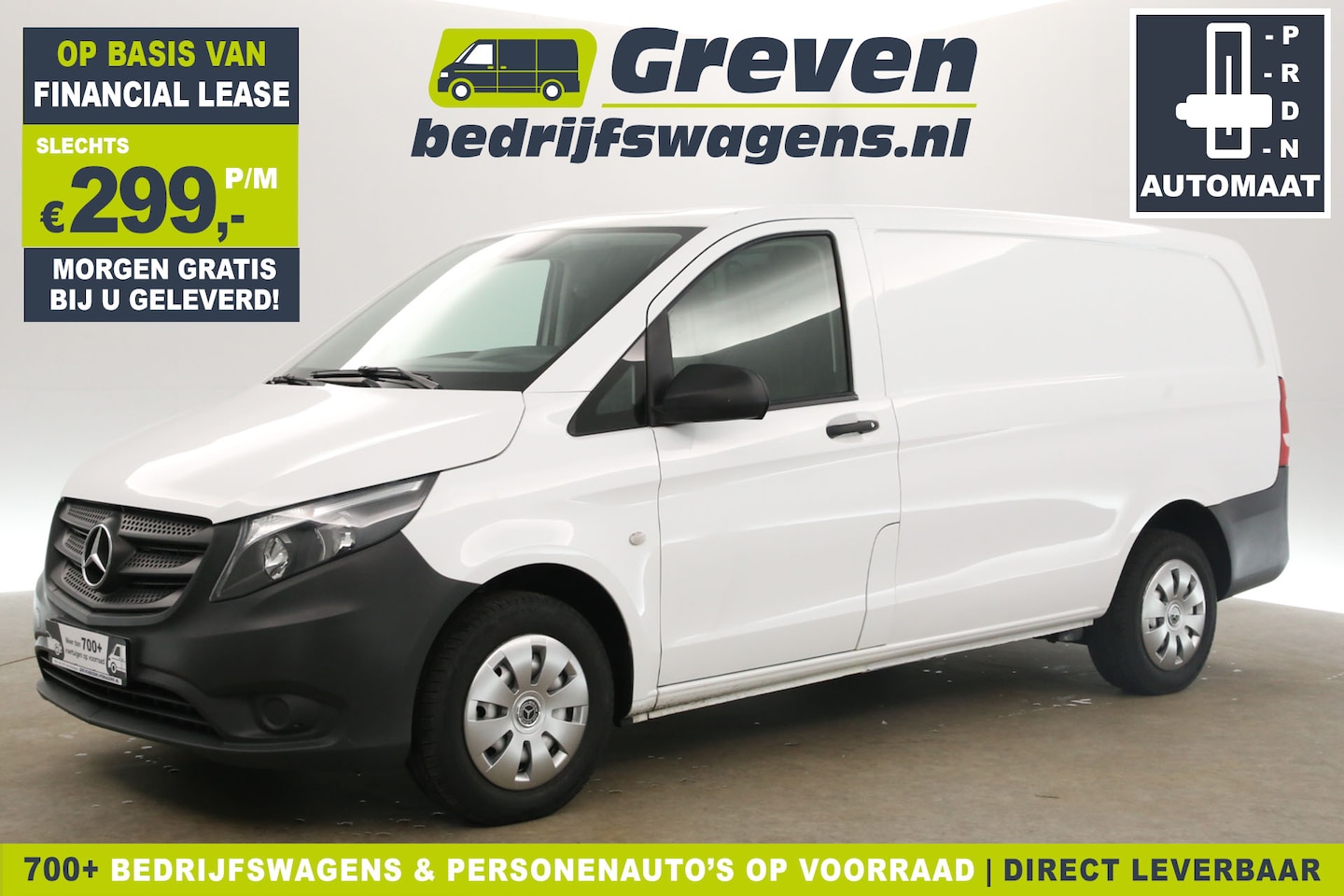 Mercedes-Benz Vito - 114 CDI Lang Automaat Airco Cruise Stoelverwarming 3 Persoons Elektrpakket Achterklep - AutoWereld.nl