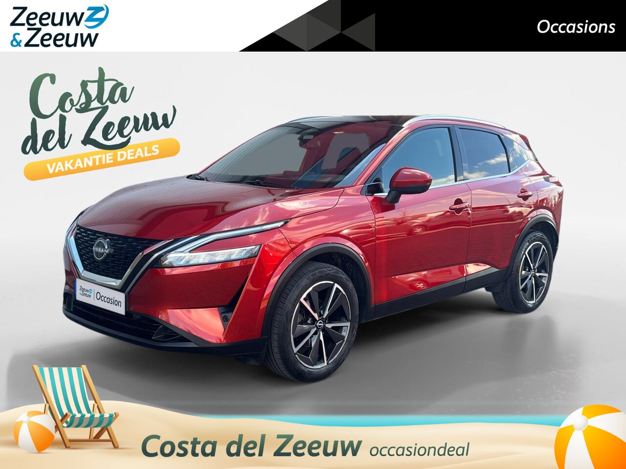 Nissan Qashqai - 1.3 MHEV Tekna |Panoramisch dak| 360 graden Camera| Automatische achterklep| Head-up displ - AutoWereld.nl