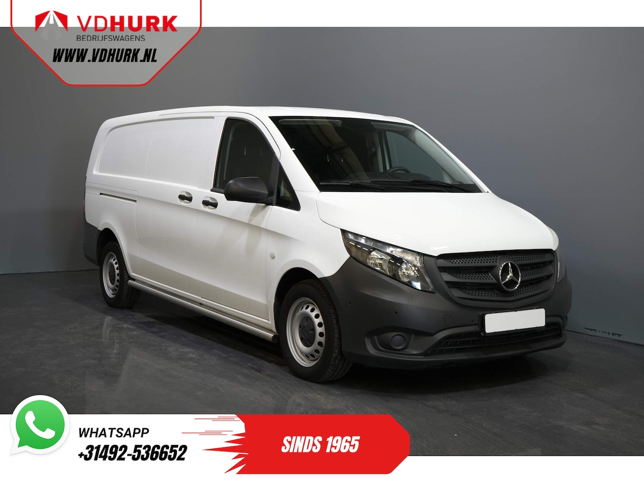 Mercedes-Benz Vito - 114 CDI Aut. 9G L3 XL RWD BPM VRIJ! Cruise/ PDC/ Airco/ Sidebars - AutoWereld.nl
