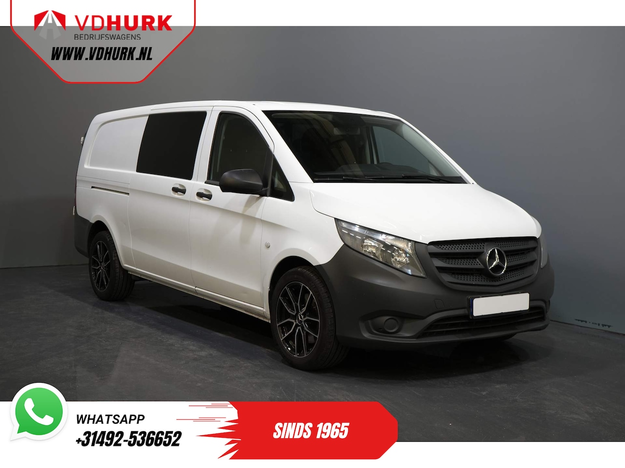 Mercedes-Benz Vito - 114 CDI Aut. L3 XL EXPORT ONLY 2x Schuifdeur/ LMV/ Cruise/ Airco/ Trekhaak - AutoWereld.nl