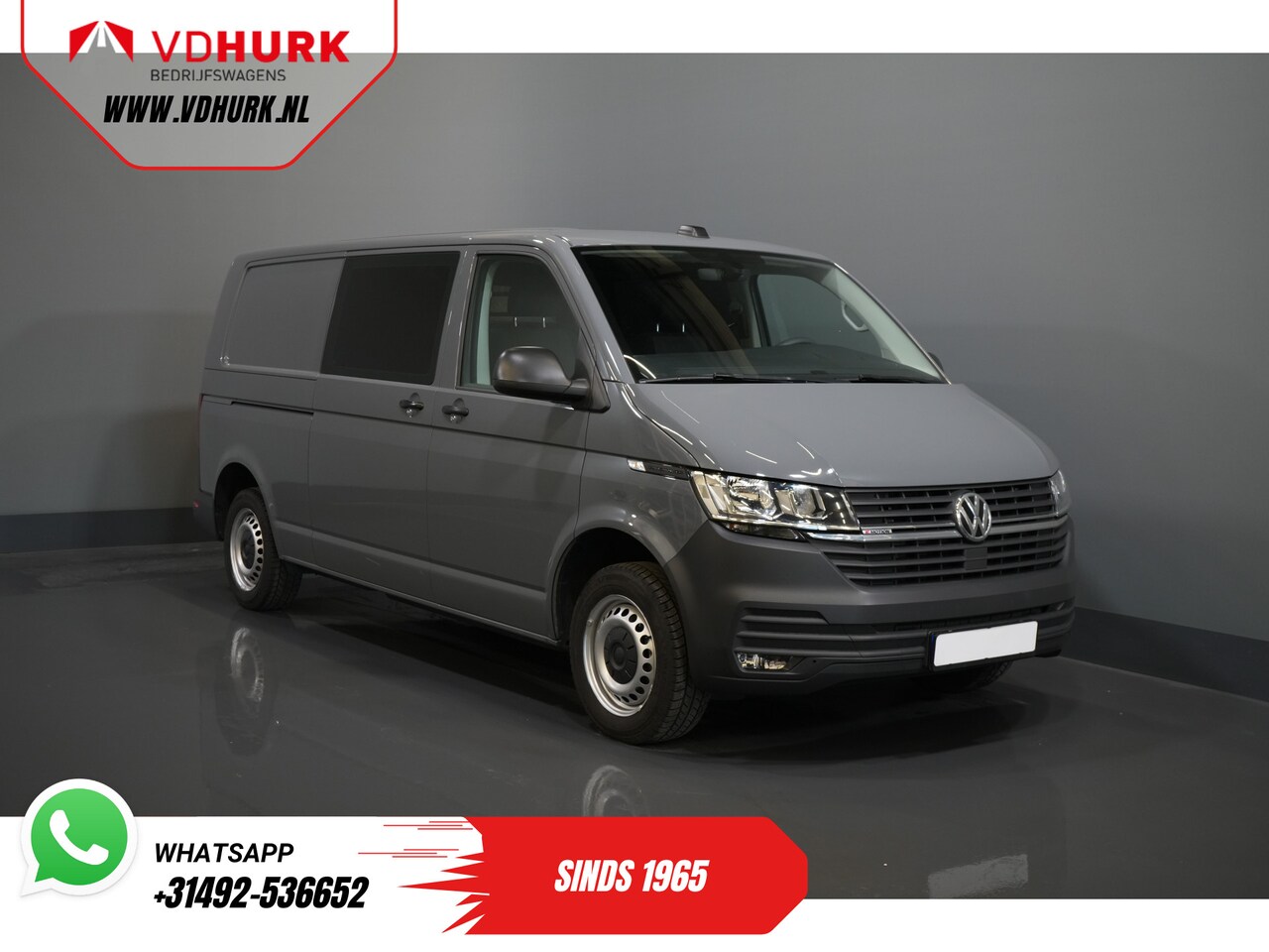 Volkswagen Transporter - T6.1 2.0 TDI 150 Pk DSG Aut. L2 BPM VRIJ! DC Dubbel Cabine 4Motion/ Carplay/ Camera/ PDC/ - AutoWereld.nl