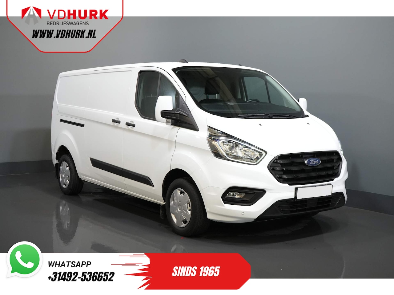 Ford Transit Custom - 2.0 TDCI 130 pk L2 2.8t Trekverm./ Voorruit verw./ Cruise/ PDC V+A/ DAB - AutoWereld.nl