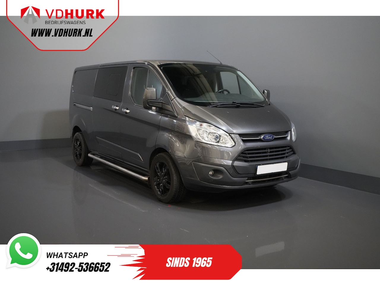 Ford Transit Custom - 2.0 TDCI 170 pk E6 Aut. L2 Limited DC Dubbel Cabine BPM VRIJ 2x Schuifdeur/ Stoelverw./ Na - AutoWereld.nl