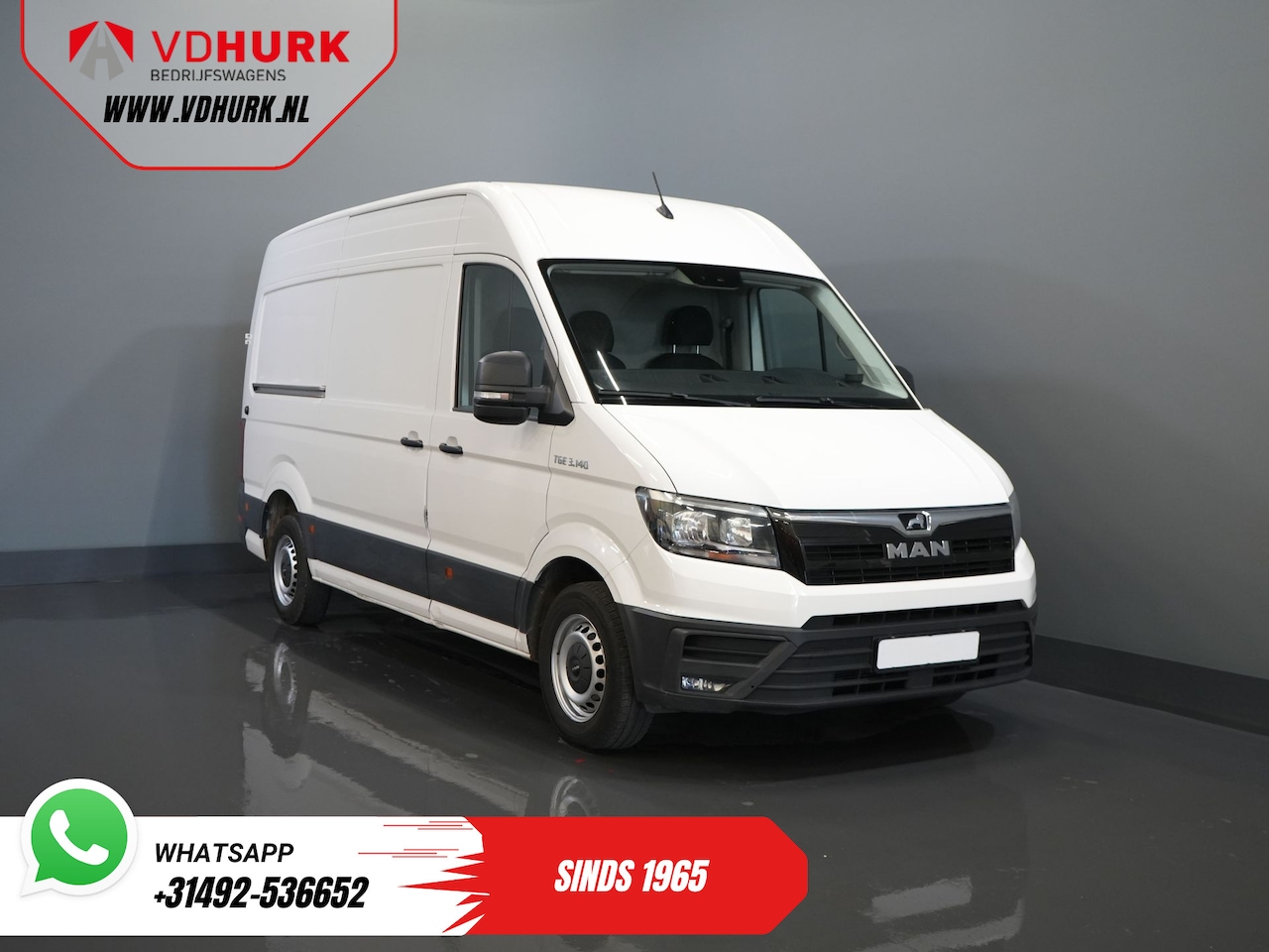 MAN TGE - 3.140 140 pk 2.0 TDI DSG Aut. L3H3 EXPORT ONLY 270Gr.Deuren/ Gev.Stoel/ Navi/ Carplay/ Cam - AutoWereld.nl
