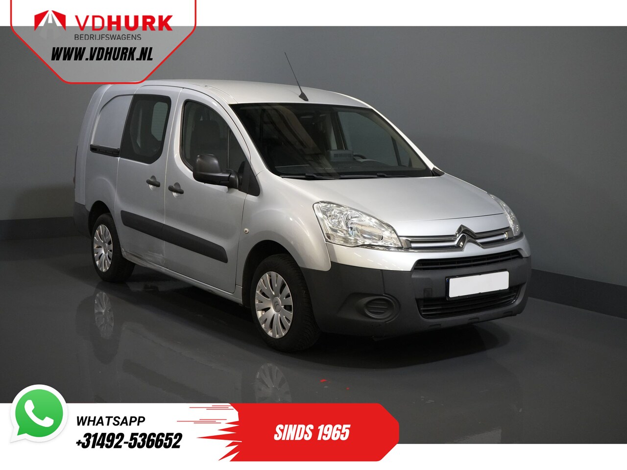 Citroën Berlingo - 1.6 HDI 90 pk L2 EXPORT ONLY 3 Pers./ NL-auto/ Navi/ Airco/ Trekhaak - AutoWereld.nl