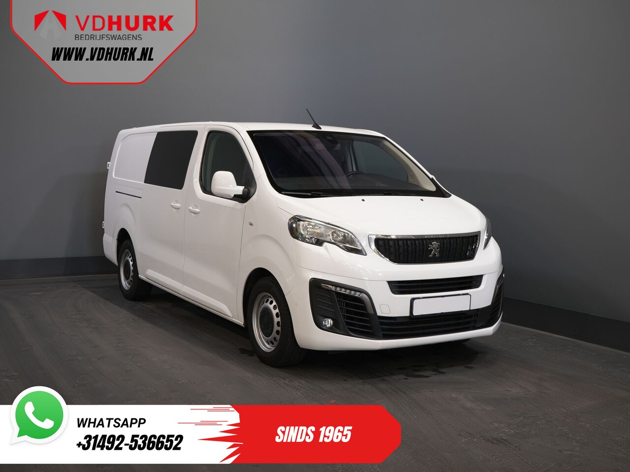 Peugeot Expert - 2.0 HDI 125 pk Aut. DC Dubbel Cabine Navi/ Camera / Cruise/ Airco/ Trekhaak /PDC /Carplay - AutoWereld.nl