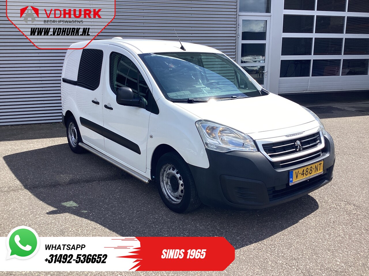 Peugeot Partner - 1.6 HDI 120 pk Aut. EXPORT ONLY EUR6/ Camera/ Cruise/ Airco/ Trekhaak - AutoWereld.nl
