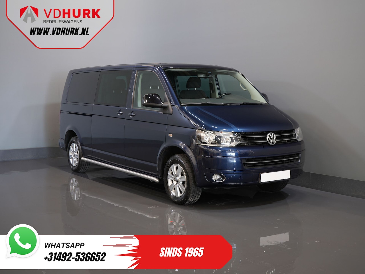 Volkswagen Transporter - 2.0 TDI 140 pk DSG Aut. L2 DC Dubbel Cabine Rijdt Goed/ NL Auto/ Cruise/ Camera/ PDC/ Trek - AutoWereld.nl