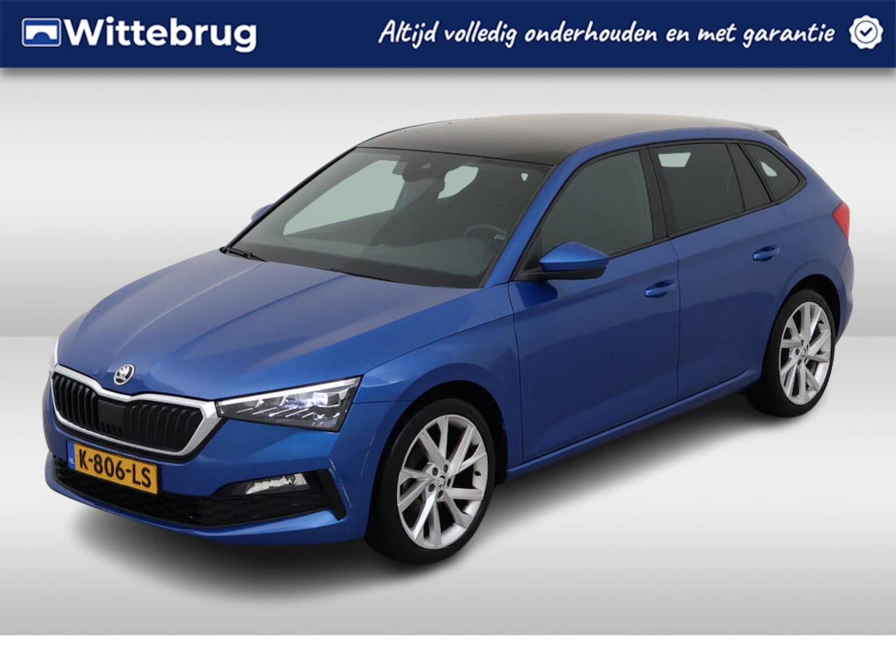 Skoda Scala - 1.0 TSI Sport Business / AUTOMAAT/ PANO/ PARK. SENSOREN/ LED/ GETINT GLAS/ CLIMA/ APP-CONN - AutoWereld.nl